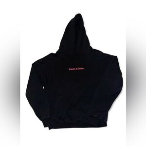 Future Is Color in black & pink hoodie in size medium